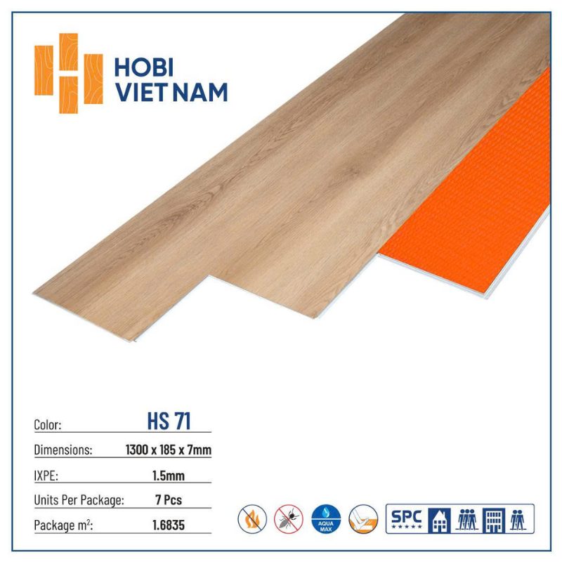 Mẫu màu sàn Hobi SPC